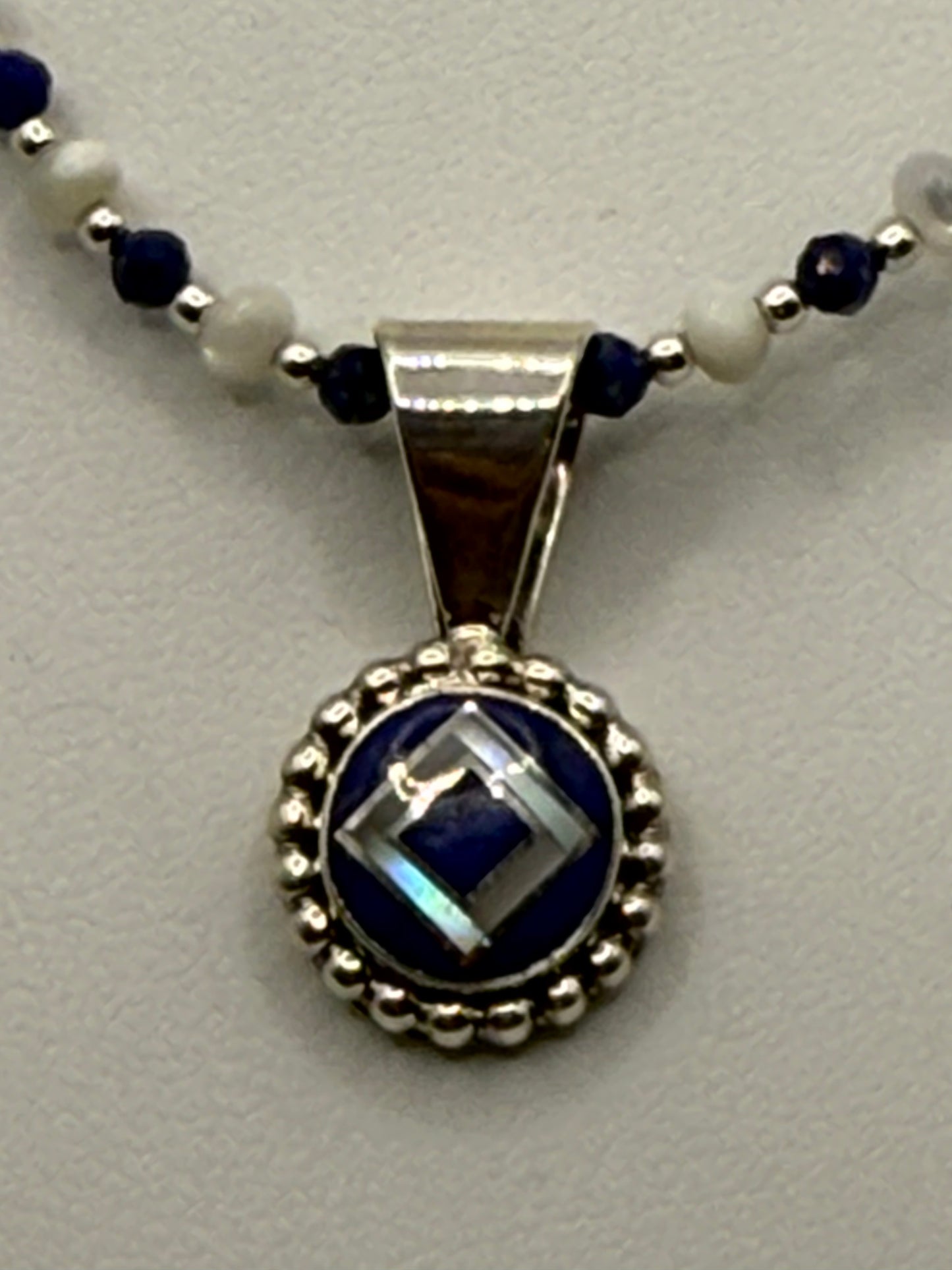Lapis & Mother of Pearl Necklace