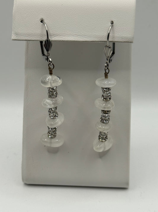 Moonstone and Sterling Silver Earrings