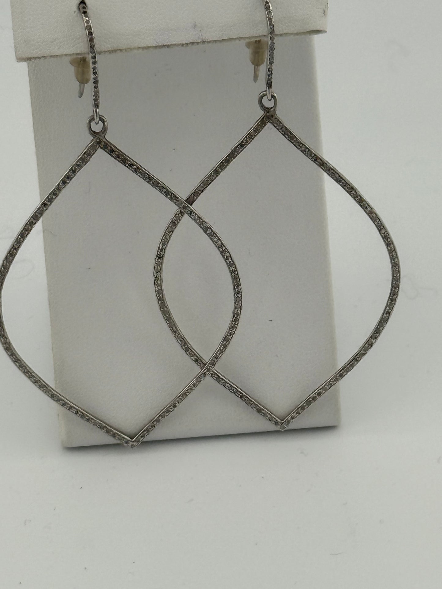 Diamond Tear Earrings