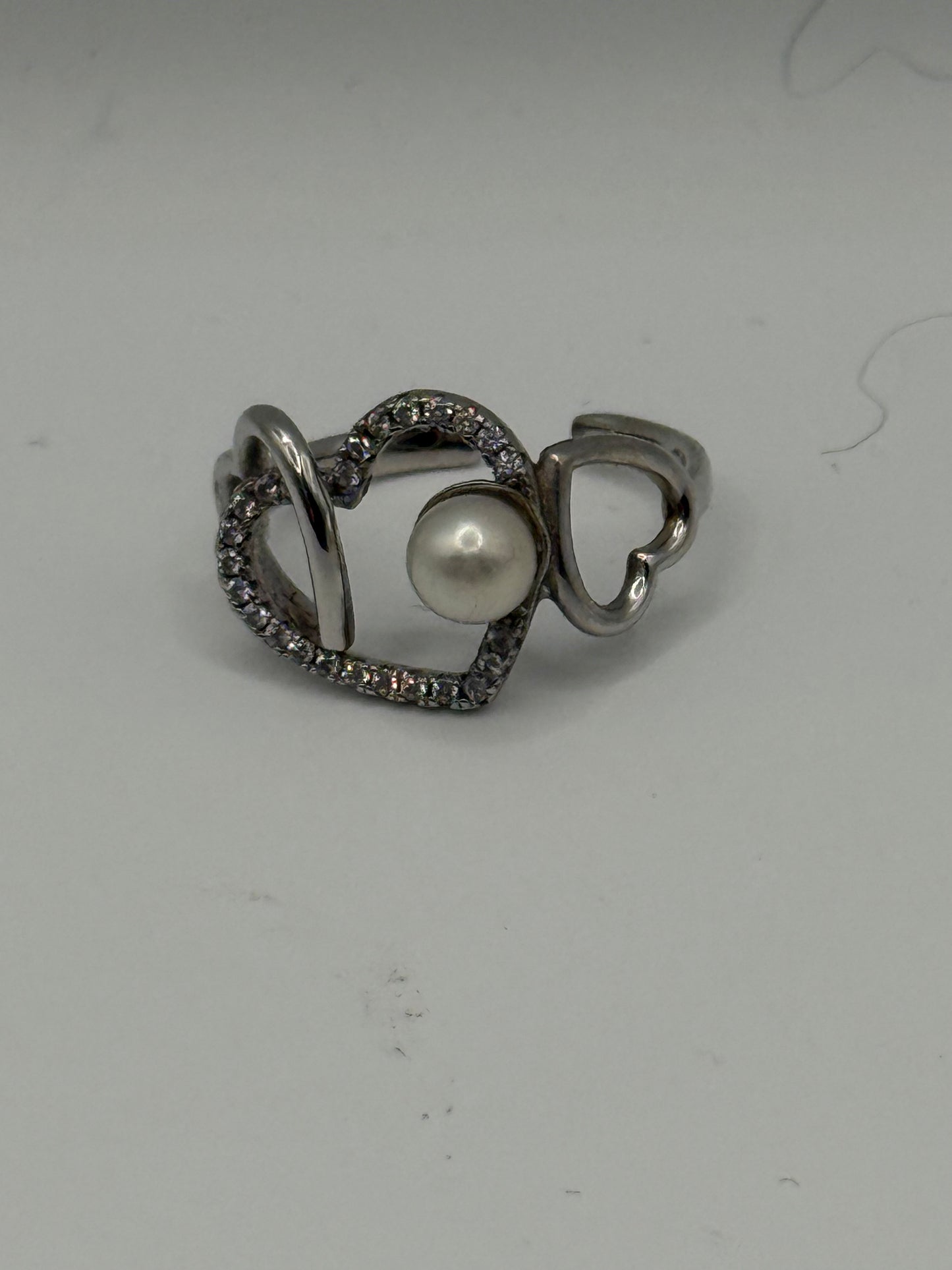 Heart Pearl Ring