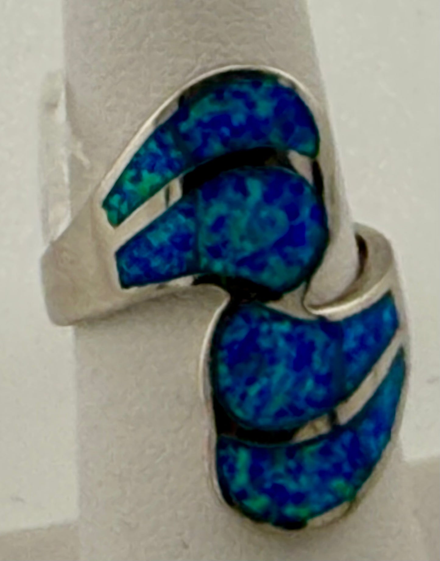 Opal and Sterling Silver Ring