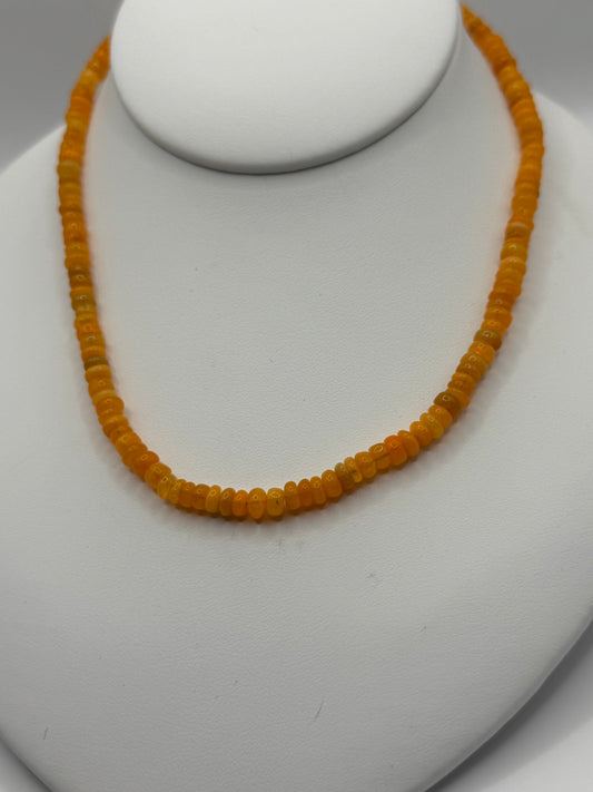 Orange Opal Necklace
