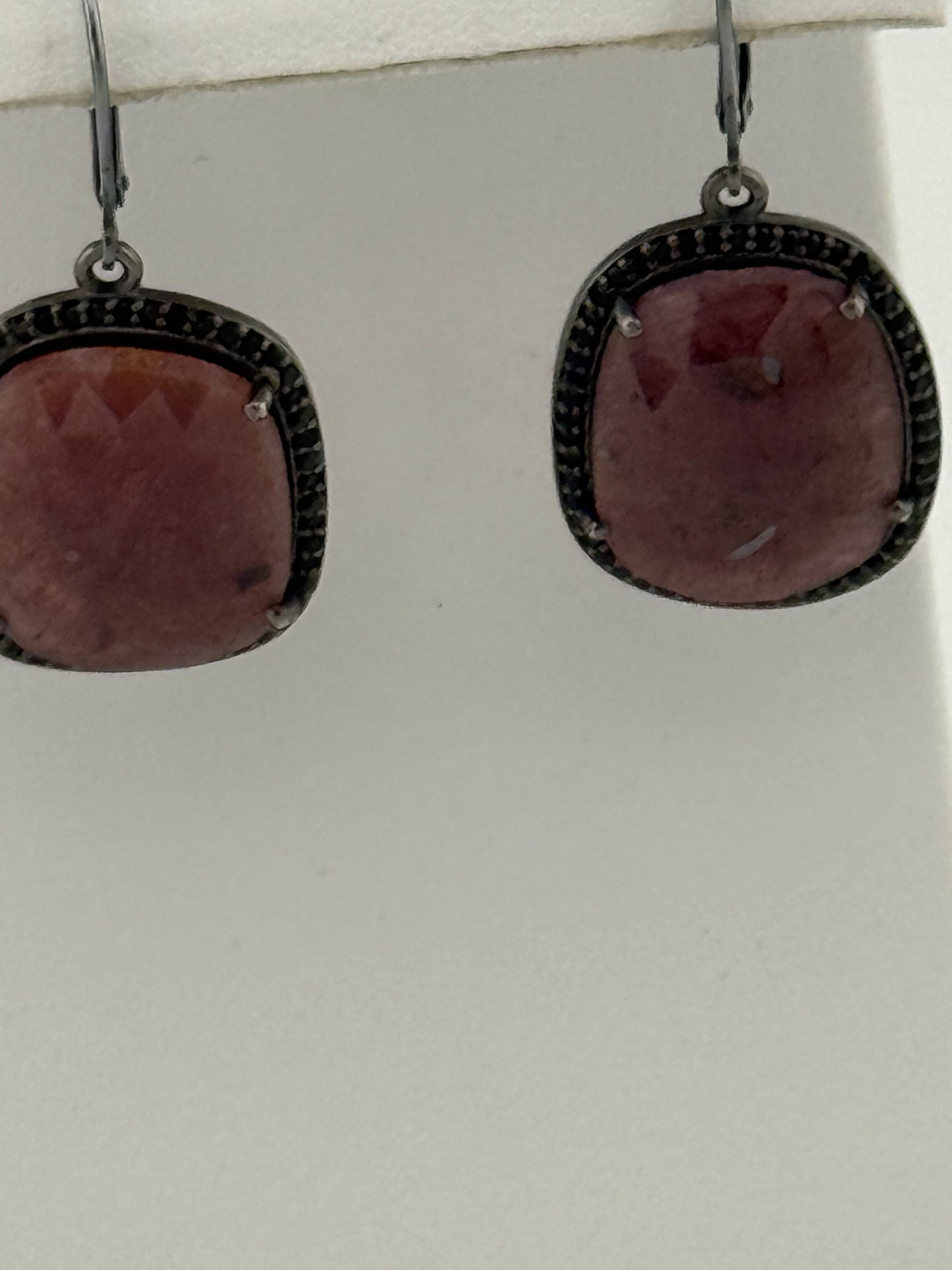 Sapphire Black Spinel Earrings