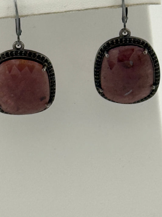 Sapphire Black Spinel Earrings