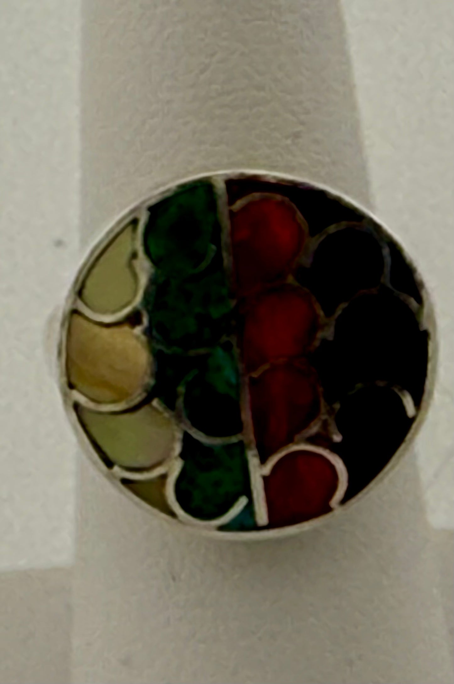 Inlaid Multi Stone Ring