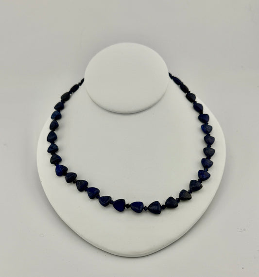 Lapis & Swarovski Crystal Necklace
