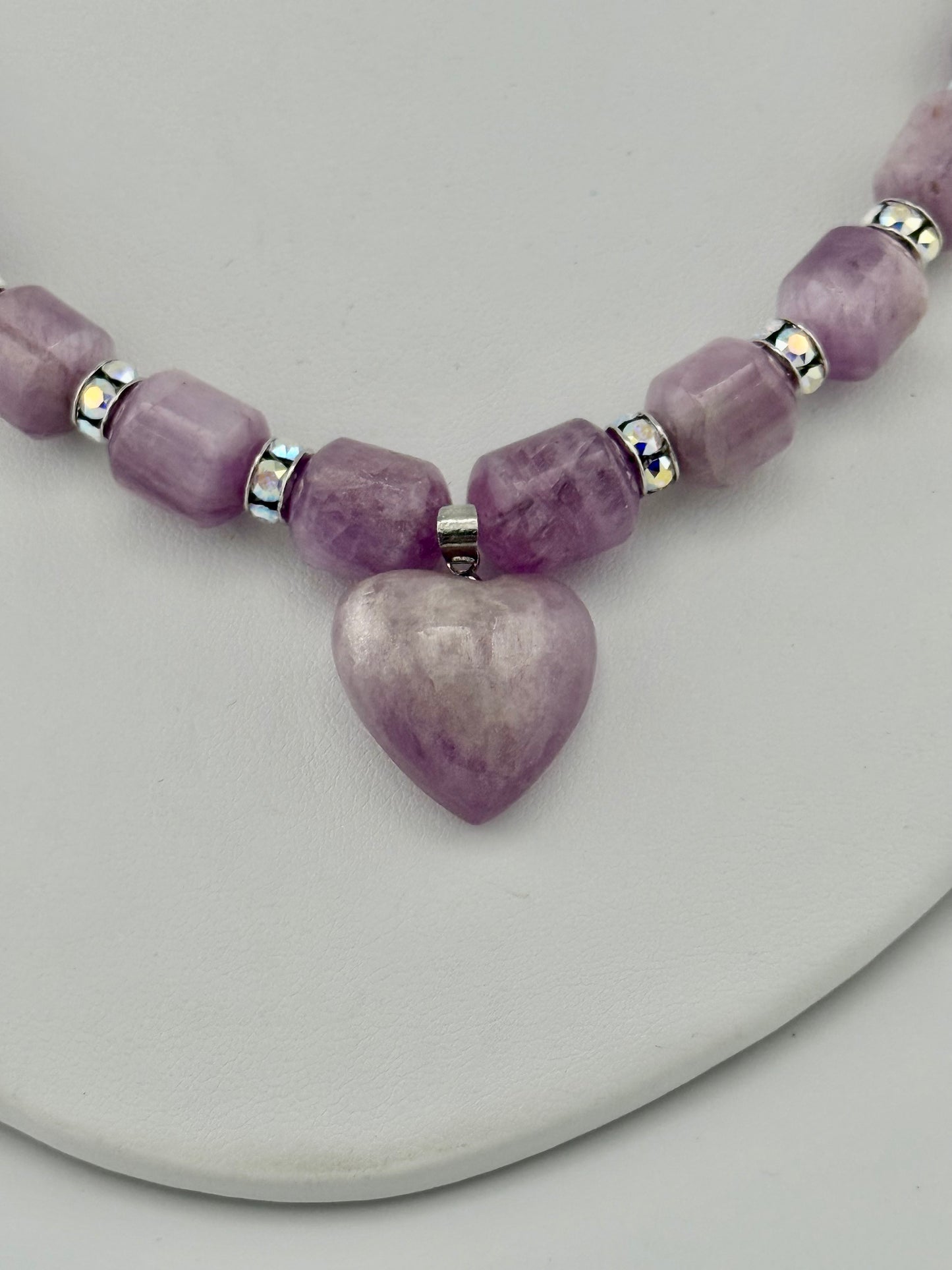 Kunzite Heart Necklace
