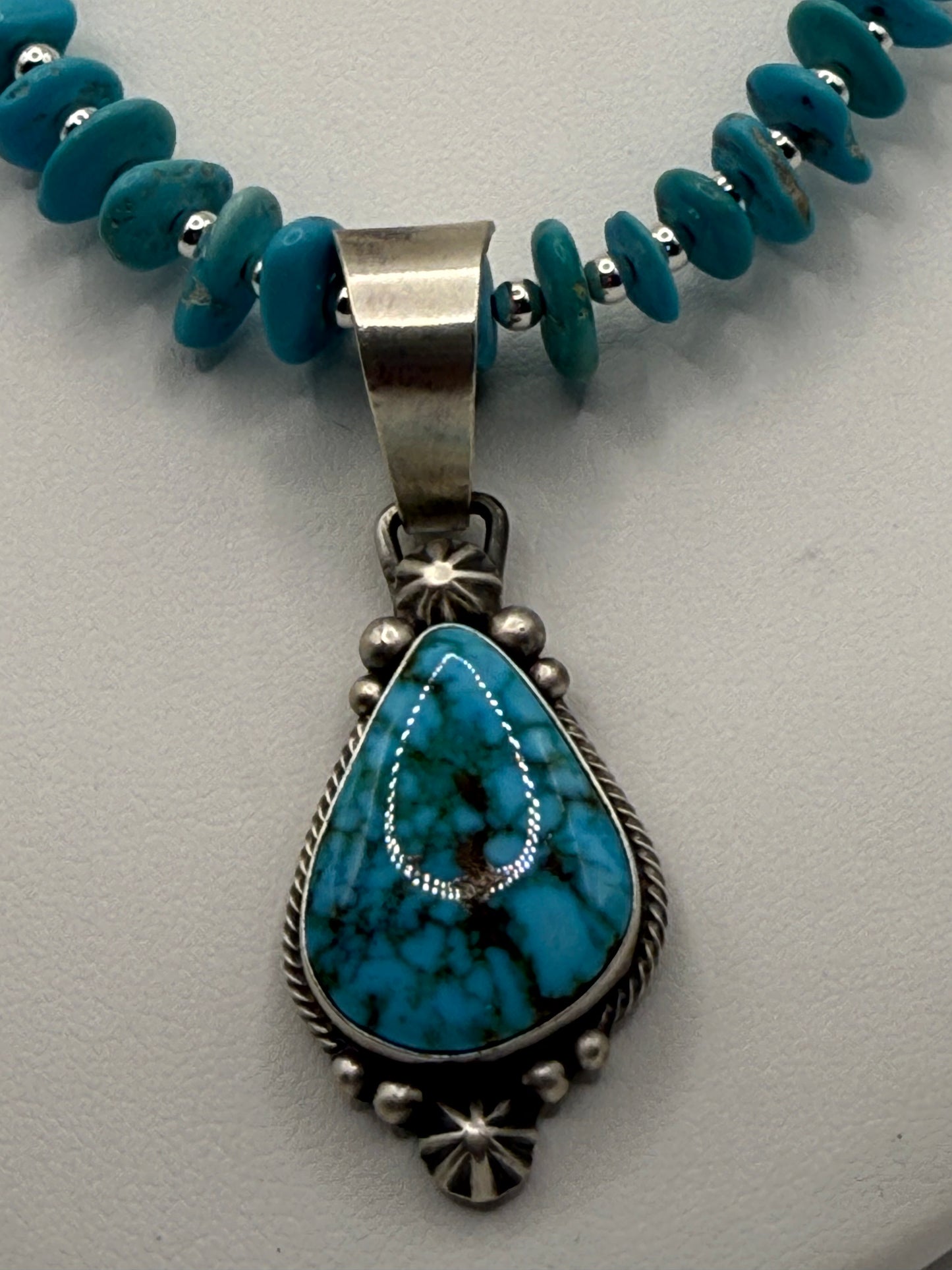 Turquoise and Sterling Silver Necklace