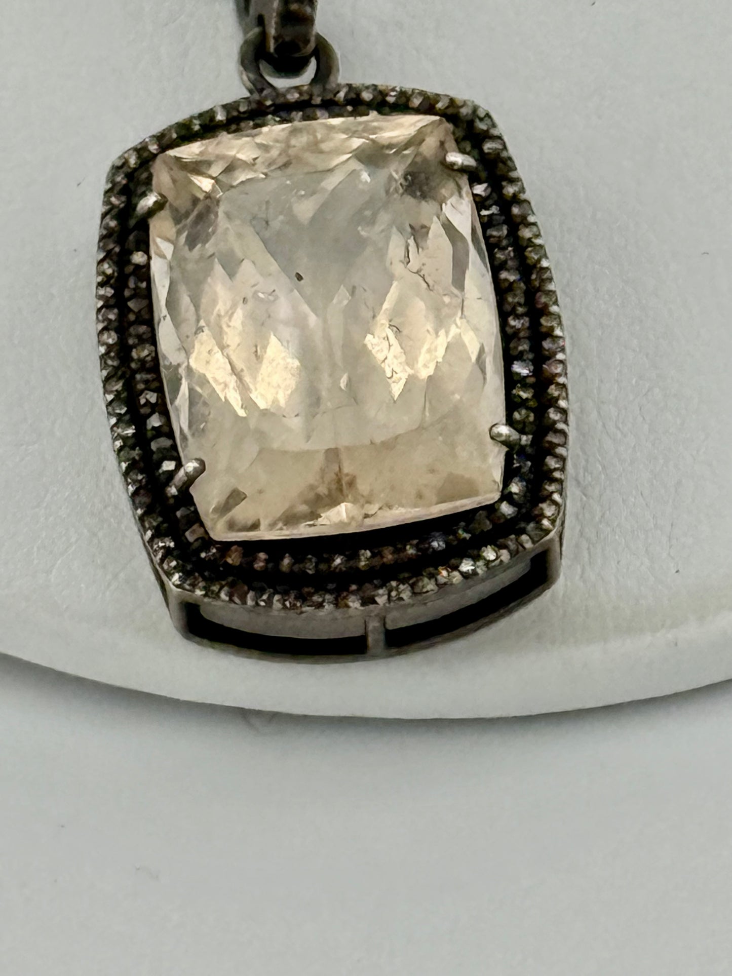 Morganite & Diamond Necklace