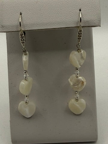 MOP Heart Earrings