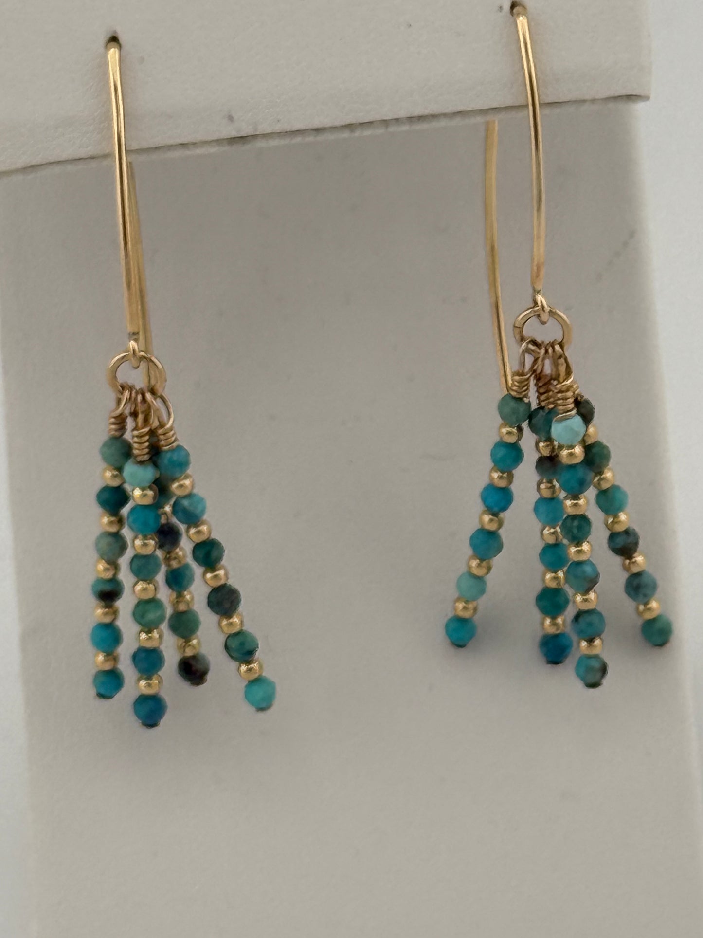 Turquoise and Gold Vermeil Earrings
