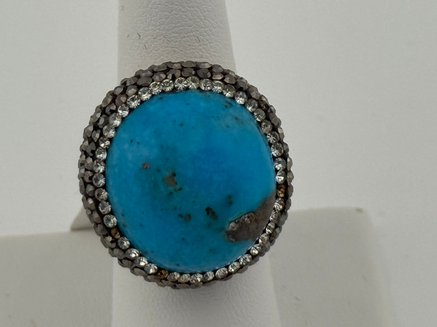 Turquoise & Marcasite Ring