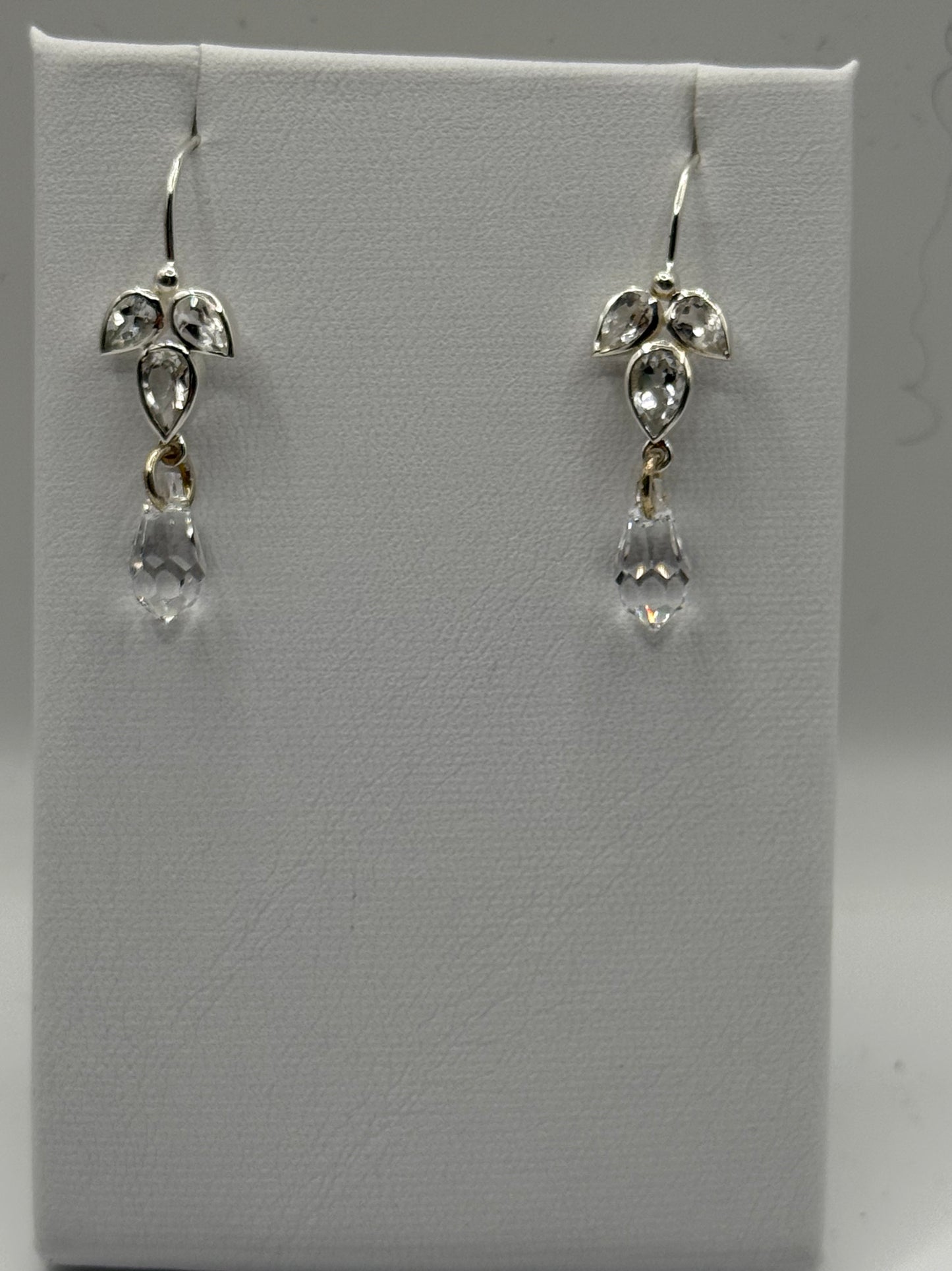 Sterling Silver and Crystal Earrings