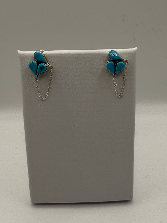 Double Turquoise Earrings