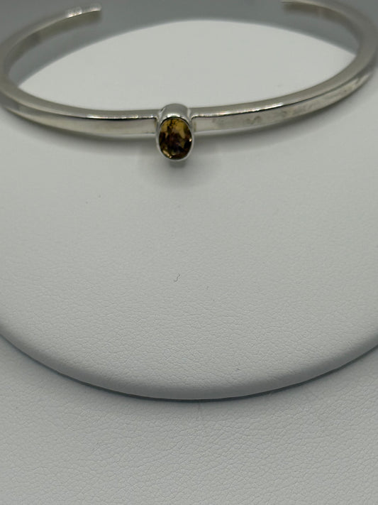 Citrine and Sterling Silver Bracelet