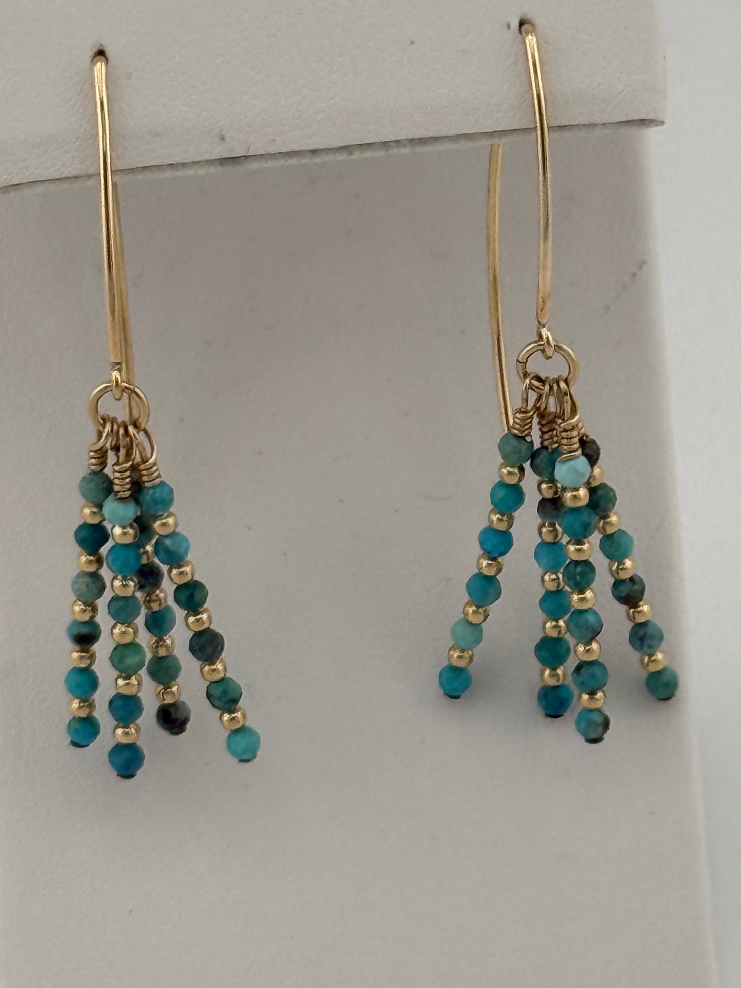 Turquoise and Gold Vermeil Earrings