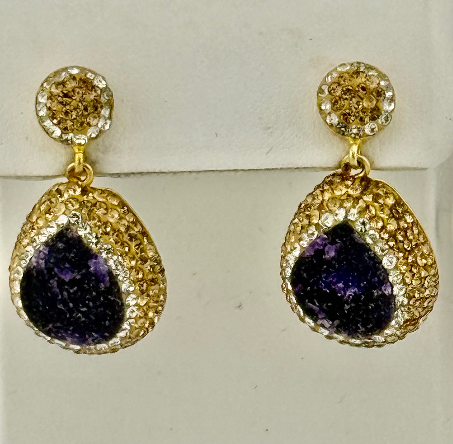 Amethyst and Marcasite Earrings