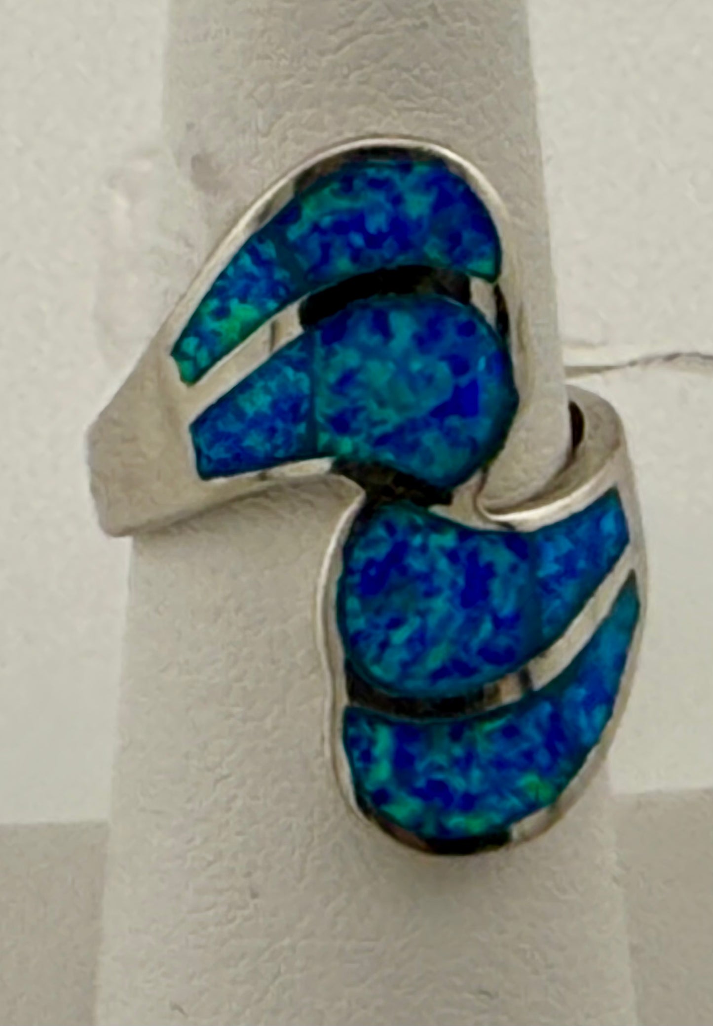 Opal and Sterling Silver Ring