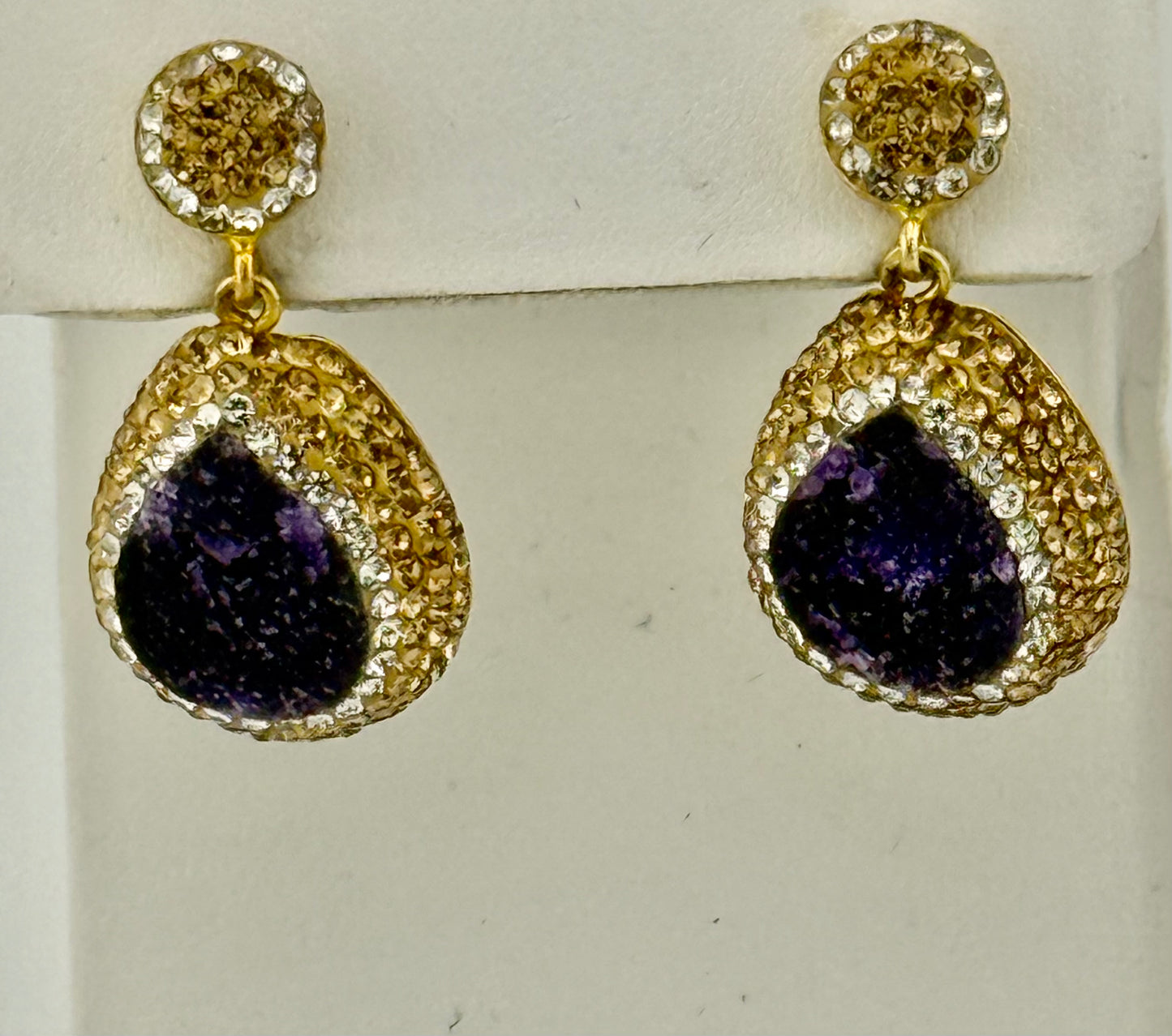 Amethyst and Marcasite Earrings