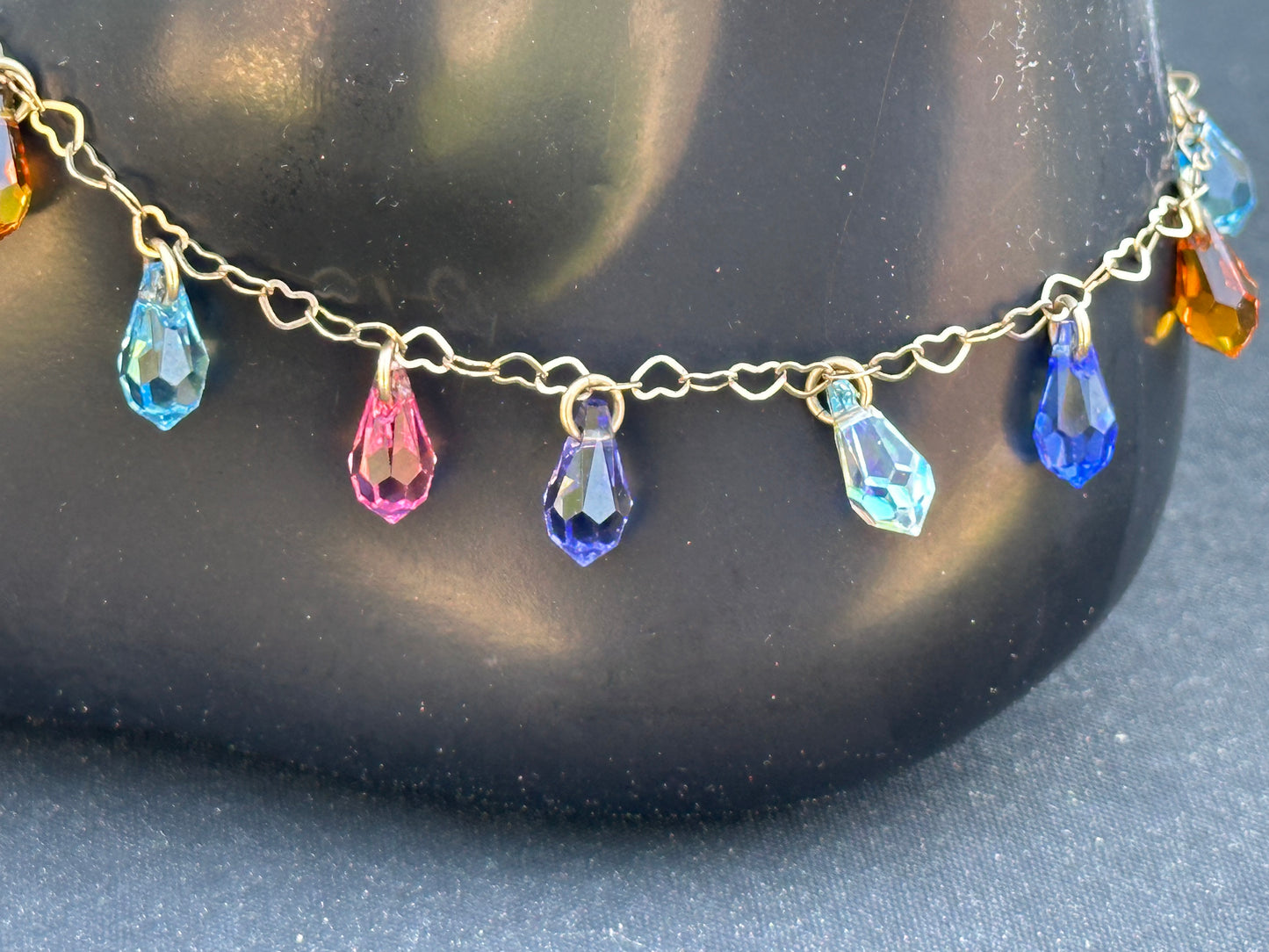 Swarovski Crystal Drop Anklet