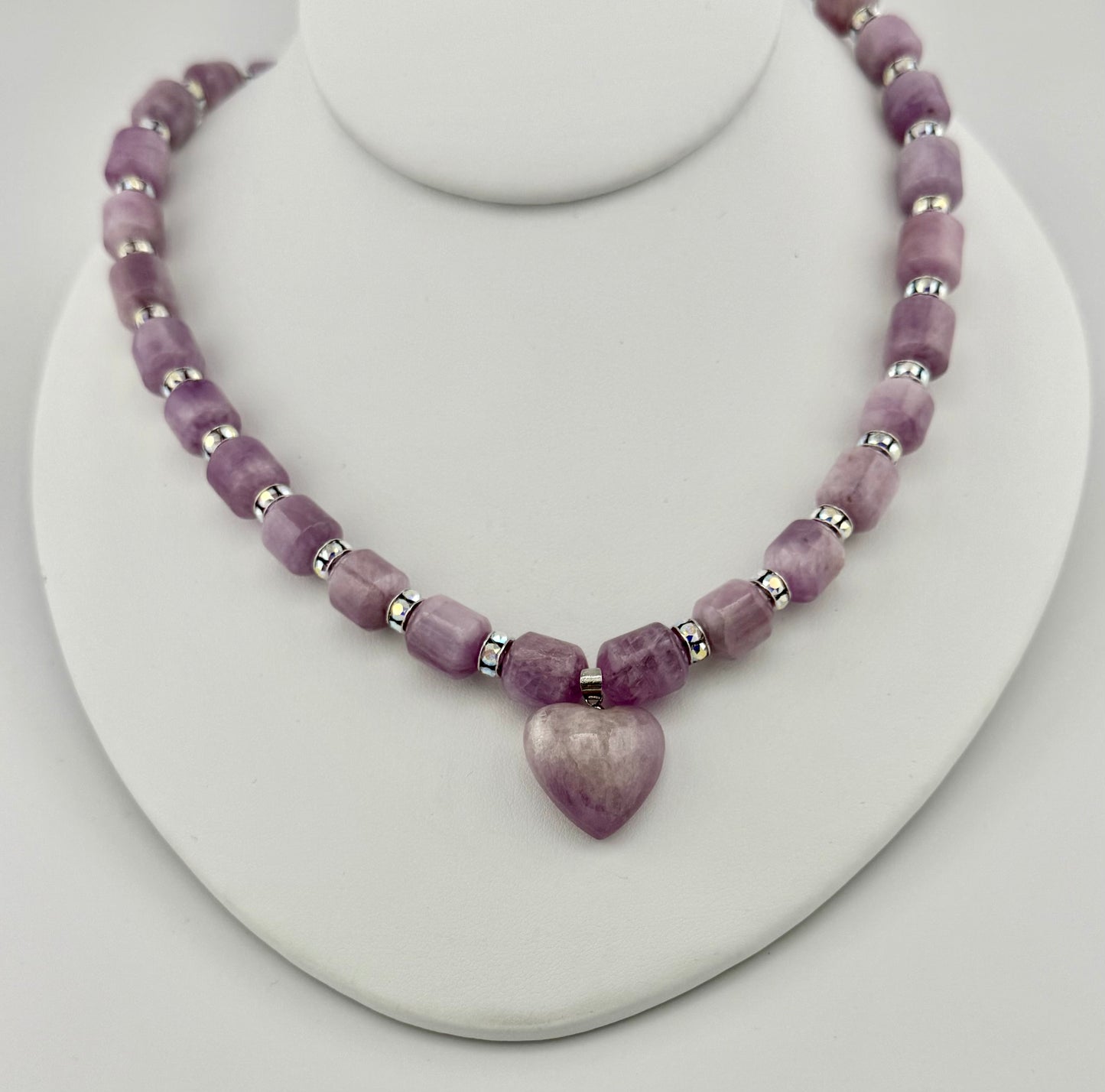 Kunzite Heart Necklace