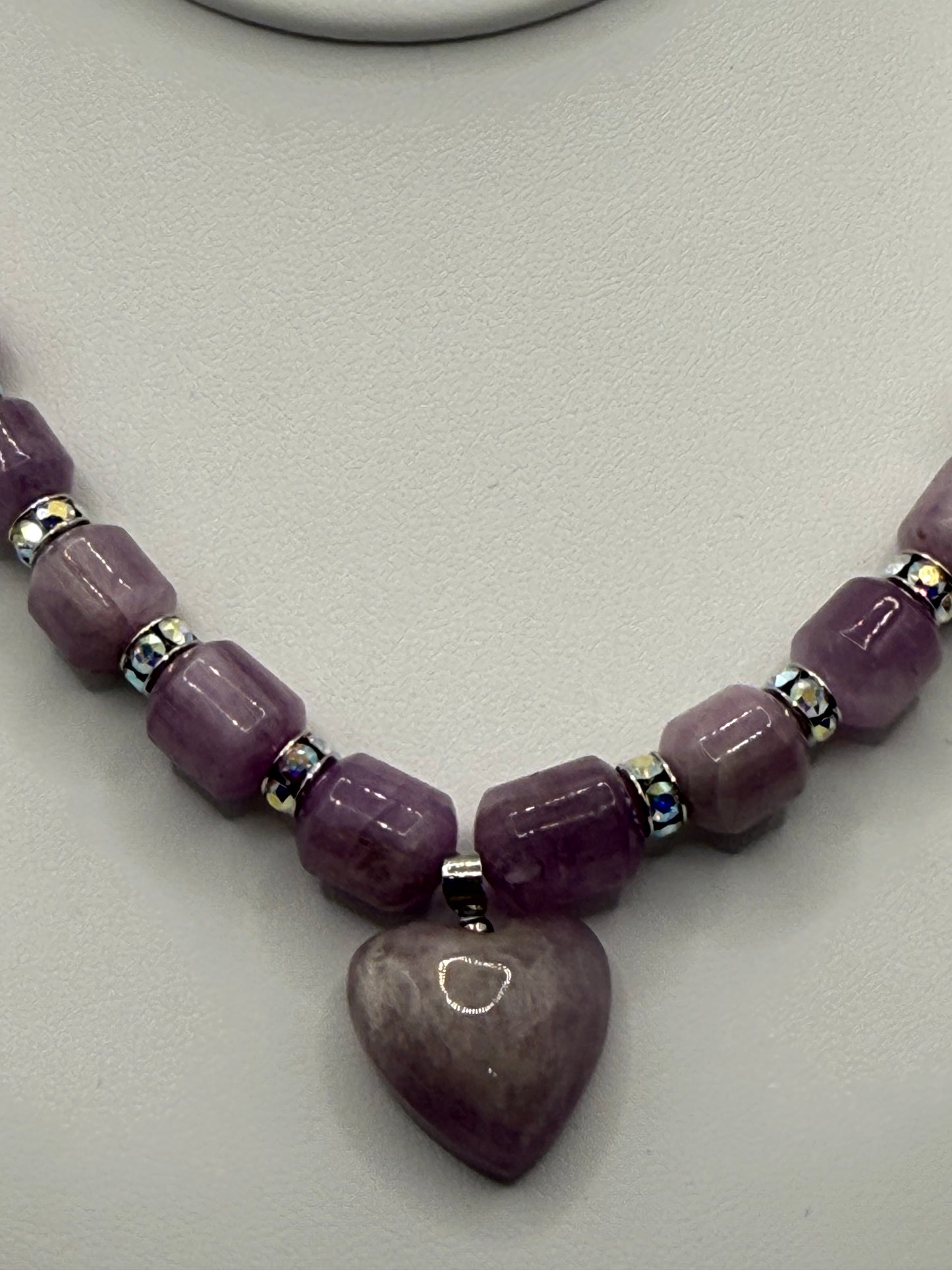 Kunzite Heart Necklace