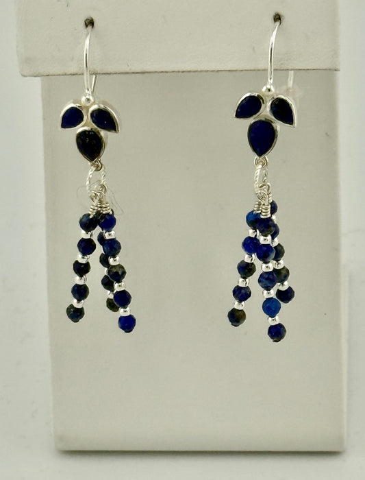 Lapis and Sterling Silver Earrings
