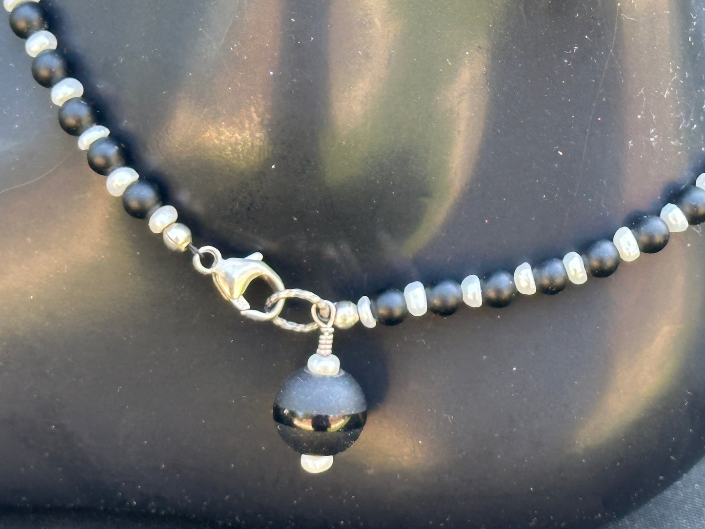 Black Onyx Anklet