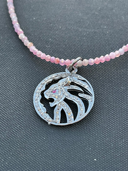 Ruby and Diamond Tiger Necklace