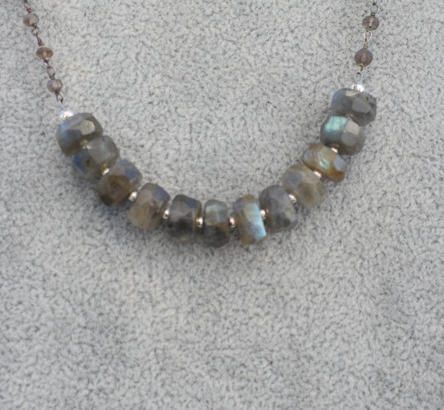 Labradorite and Sterling silver necklace