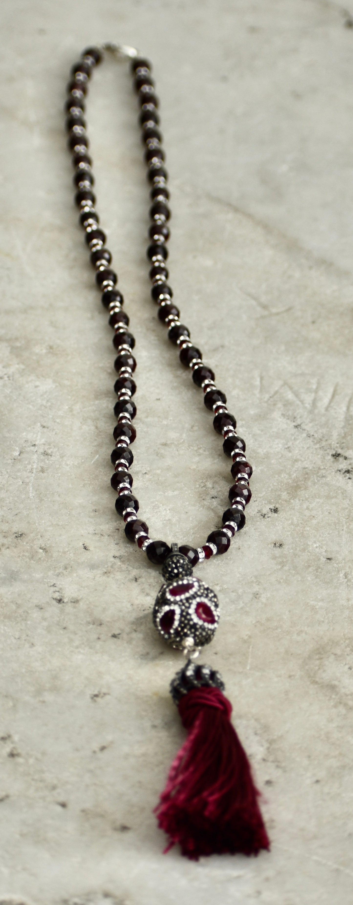 Ruby and Garnet necklace