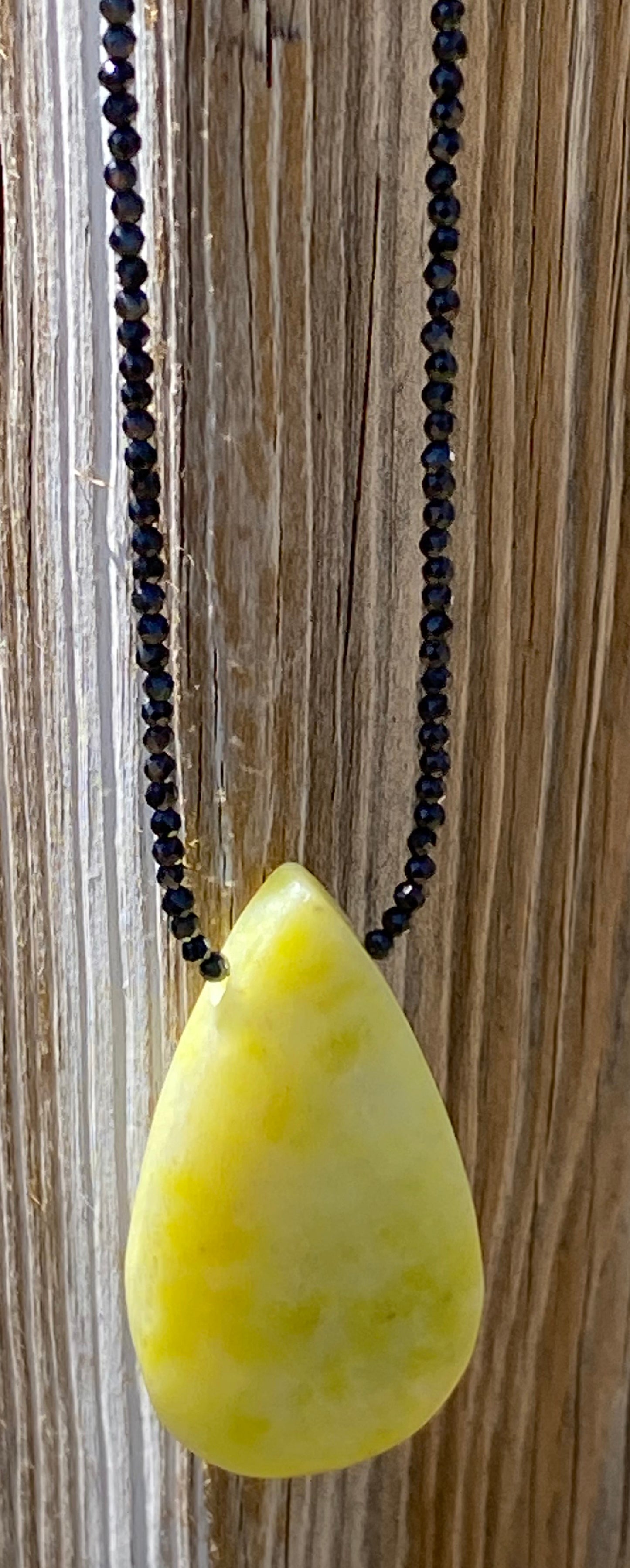 Jade and Black Spinel Necklace